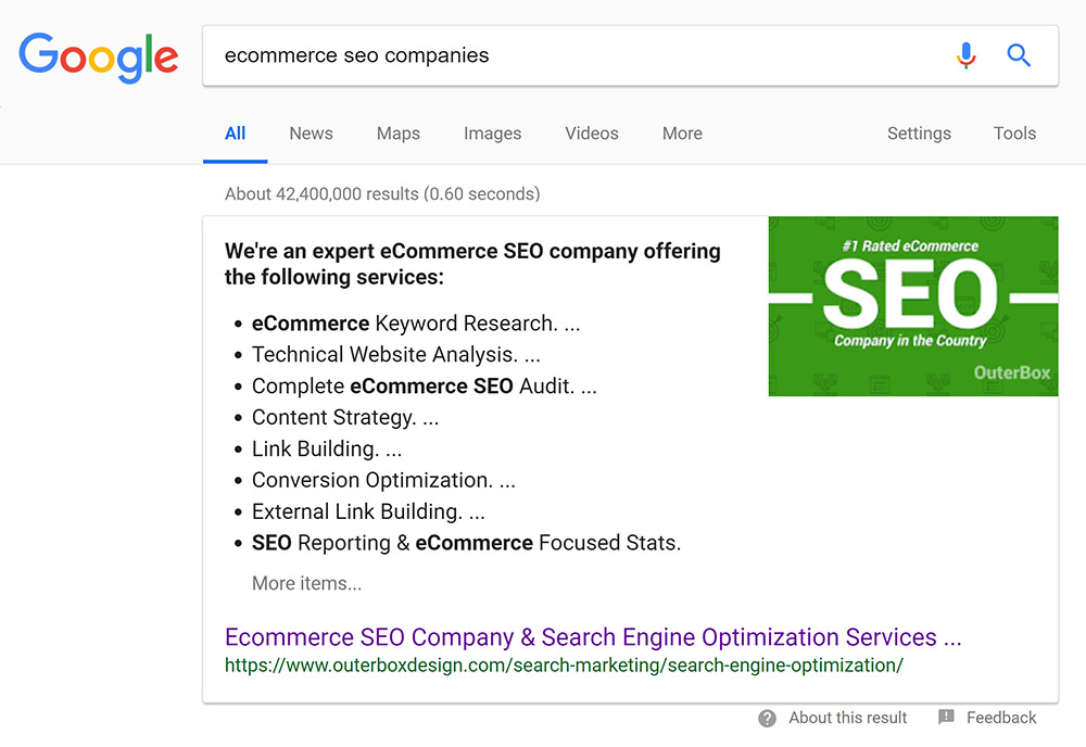 Featured Result