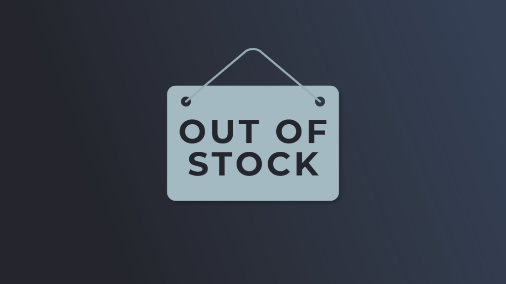 Out of Stock