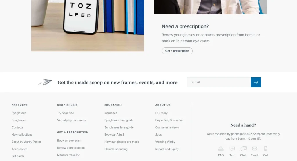 Place Subscribe Links on Key Pages of Your Website