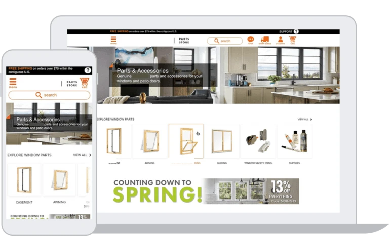 Parts Company Homepage CRO Variation