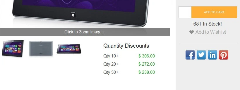 quantity discount sales