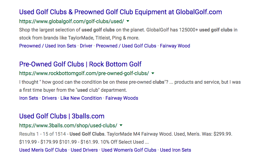 Structured eCommerce SEO results