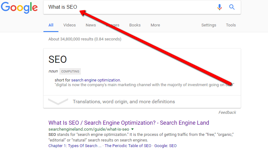 SEO terminology