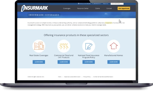 Cs Insurmark Website Before