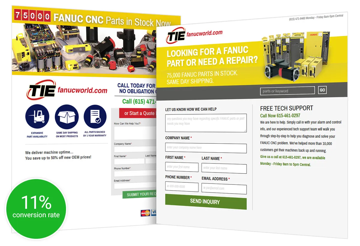 Marketing Fanucworld Paid Landing Page