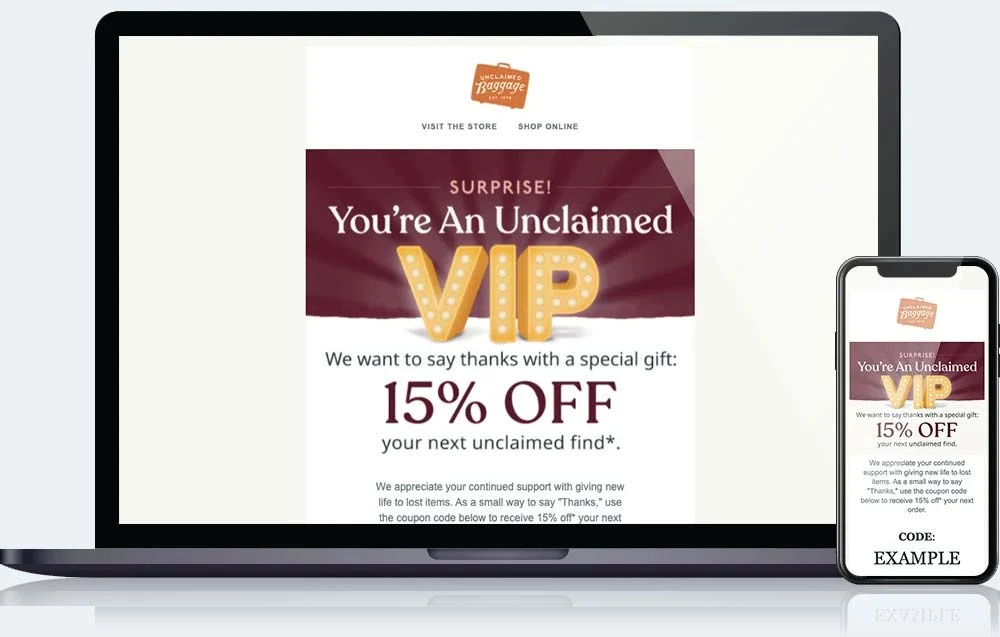 Unclaimed Baggage Vip Ema