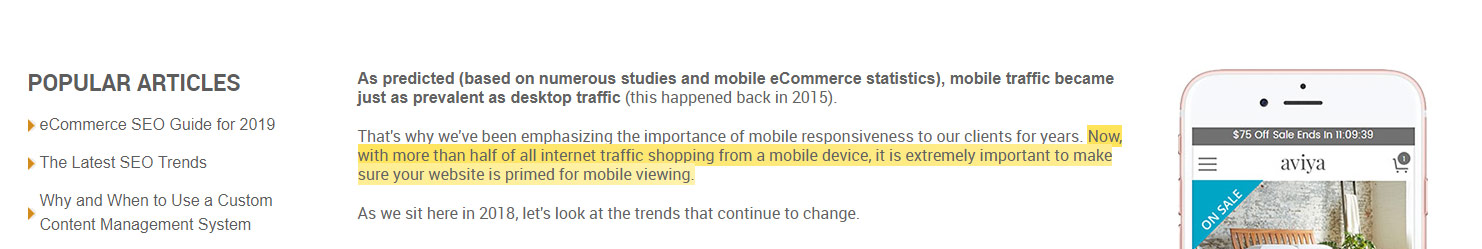 Highlighted Stats in SEO Content