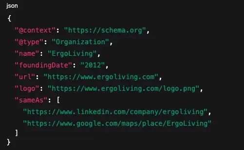 Organizational Schema Sample