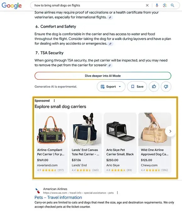 Paid Ads in AI Overviews