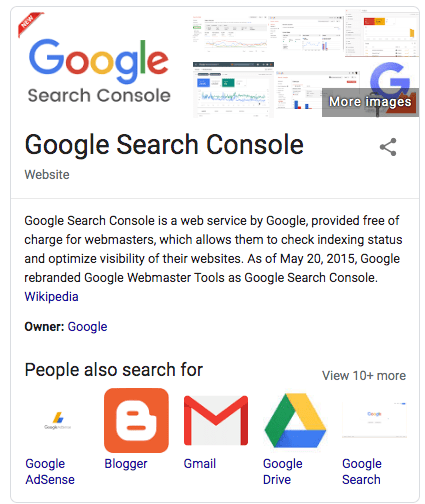 Google Search Console screenshot
