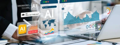 Floating digital screens for Content Marketing Services