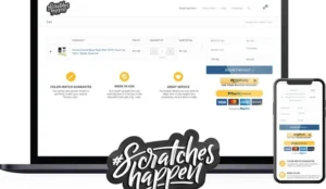 Scratches Happen new cart page design case study featured image