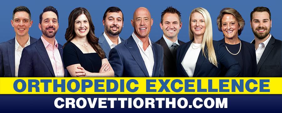 Crovetti Orthopaedics & Sports Medicine orthopedic excellence brand banner