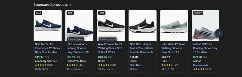 Product feed and catalog performance visuals for ecommerce PPC management