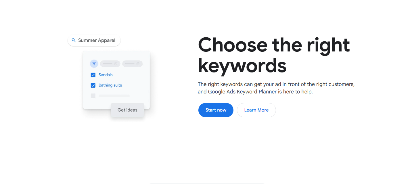 Google Keyword Planner tool for keyword demand and paid-search research