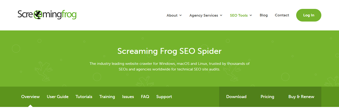 Screaming Frog SEO Spider technical crawler tool for site audits and crawl QA