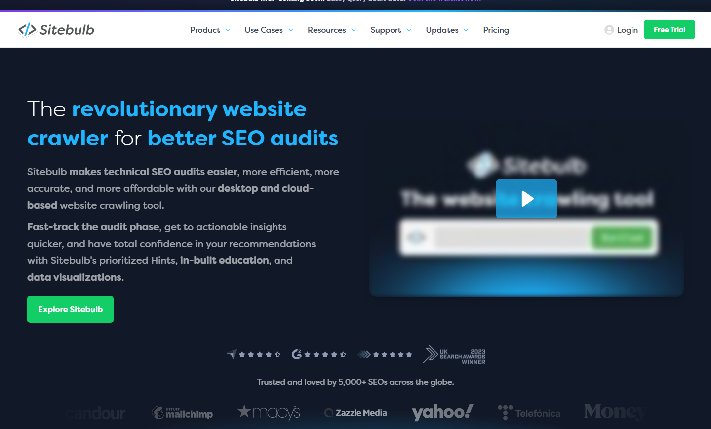 Sitebulb visual technical SEO audit and website crawler tool