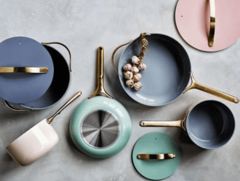 Caraway ceramic-coated cookware and bakeware
