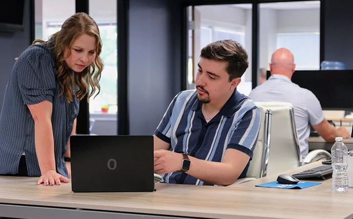 OuterBox team collaborating on a B2B eCommerce SEO strategy