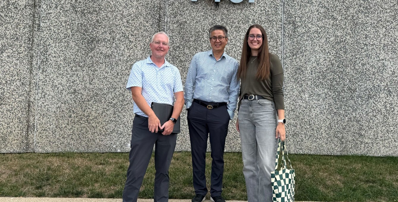 OuterBox team outside InterTech during a distributor client visit