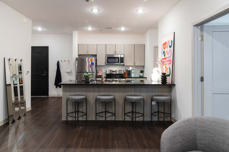The Marshall apartment kitchen